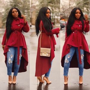 Hi! Low Trench coat